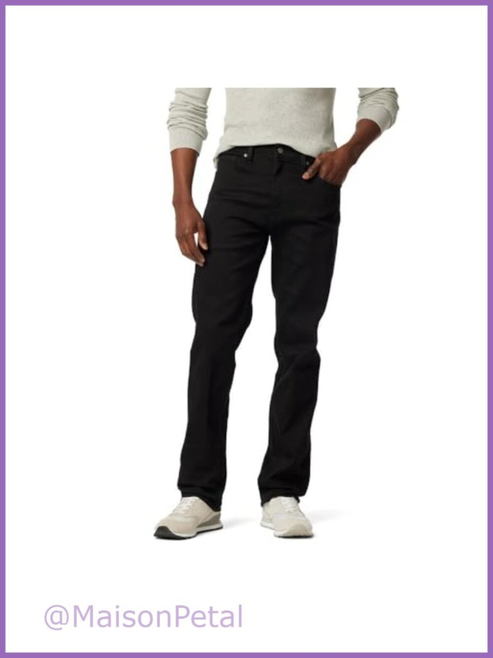 Men's Regular Fit Flex Jeans Comfort Stretch Denim 32 Inseam